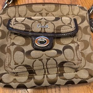 Coach Brown Signature Crossbody Bag